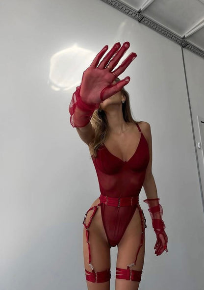 Hailey Bodysuit (with gloves)